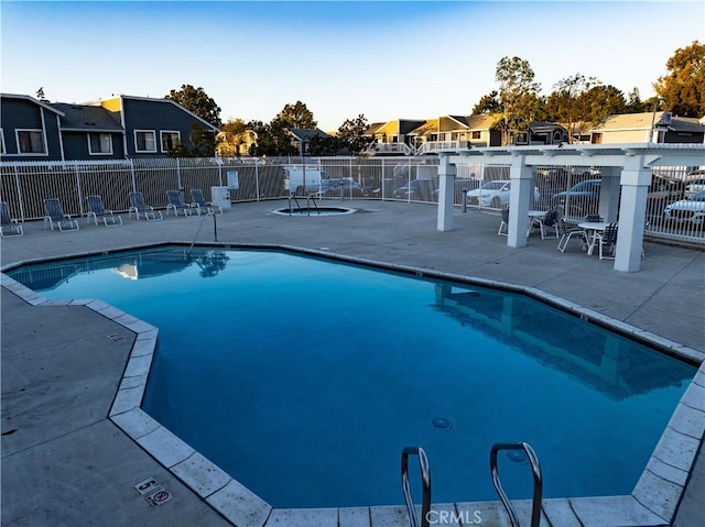175 Huntington, Irvine, CA 92620 - pool with a patio, a residential view, and fence