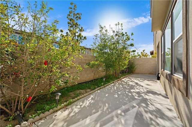 view of patio / terrace with a fenced backyard