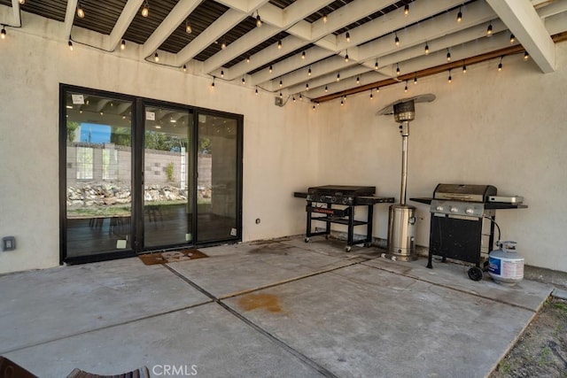 view of patio / terrace with area for grilling