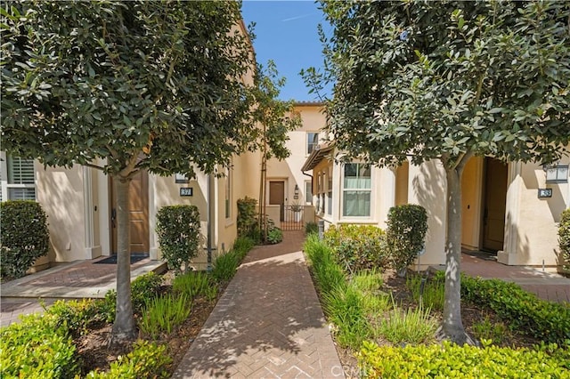 35 Jonquil, Irvine, CA 92618 - view of front of home featuring stucco siding and a gate