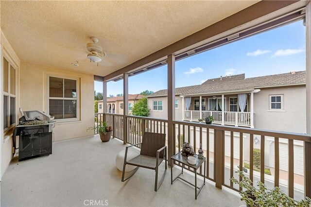 35 Jonquil, Irvine, CA 92618 - balcony with a ceiling fan and a residential view