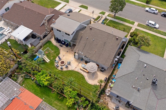 bird's eye view featuring a residential view