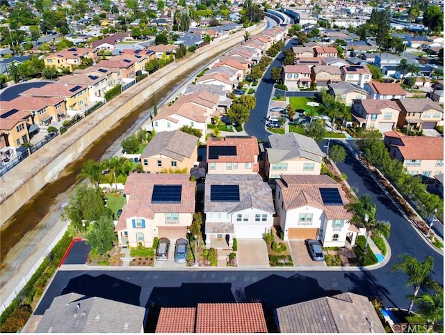 drone / aerial view featuring a residential view