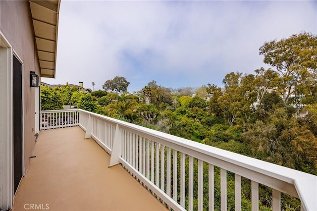 view of balcony