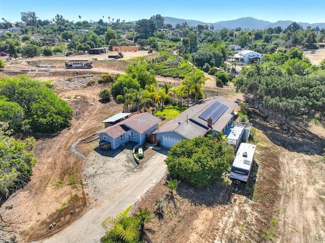 554 Taylor St, Vista, CA 92084 - bird's eye view of a tree filled landscape and a mountain backdrop