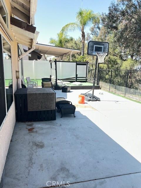 2899 Amber Dr, Corona, CA 92882 - view of patio / terrace featuring fence