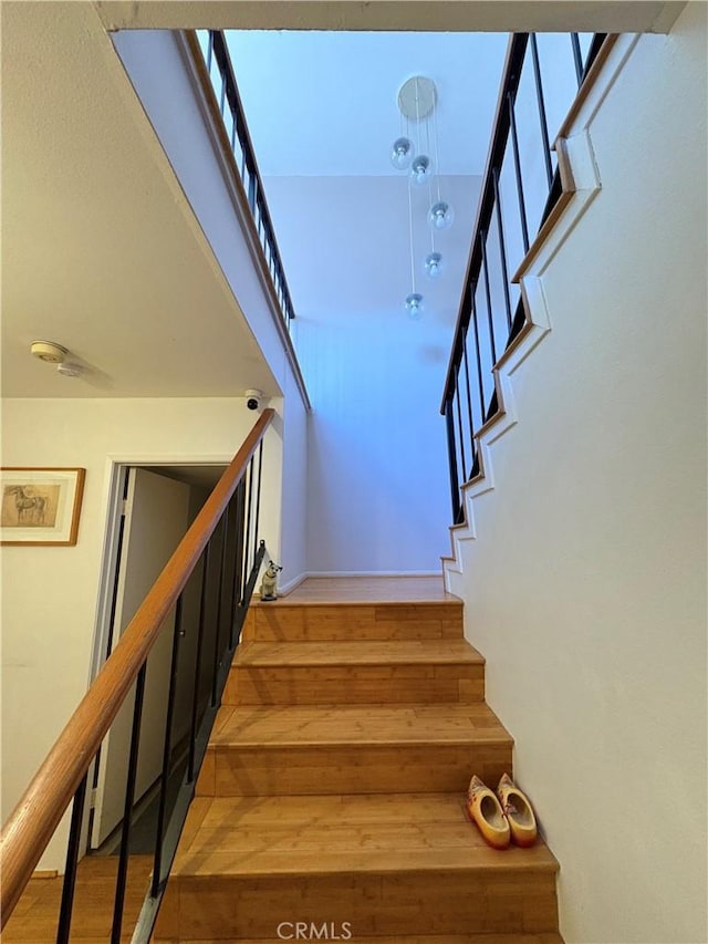 100 N Electric Ave Unit 5, Alhambra, CA 91801 - stairs with wood finished floors