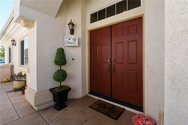 24182 Via Llano, Murrieta, CA 92562 - entrance to property with stucco siding
