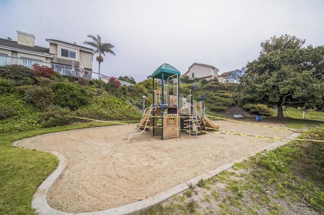 view of community jungle gym