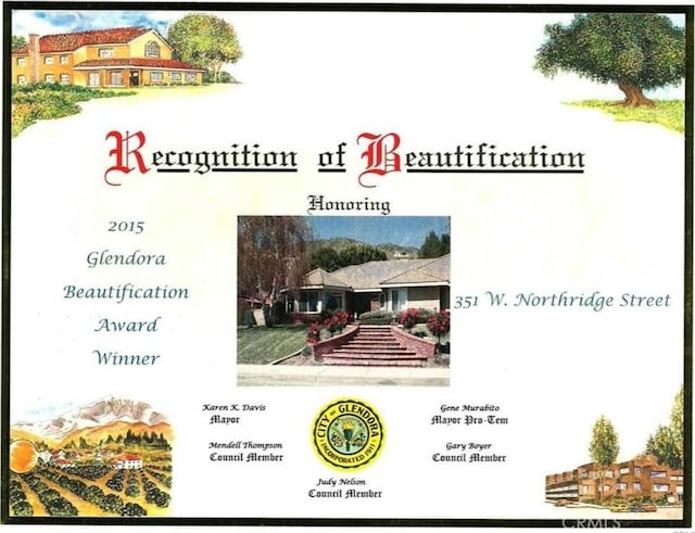 351 W Northridge Ave, Glendora, CA 91741 - a document