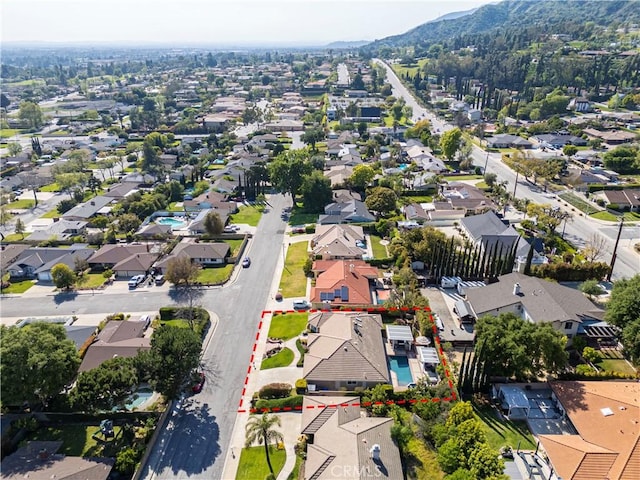 351 W Northridge Ave, Glendora, CA 91741 - bird's eye view with a residential view and a mountain view