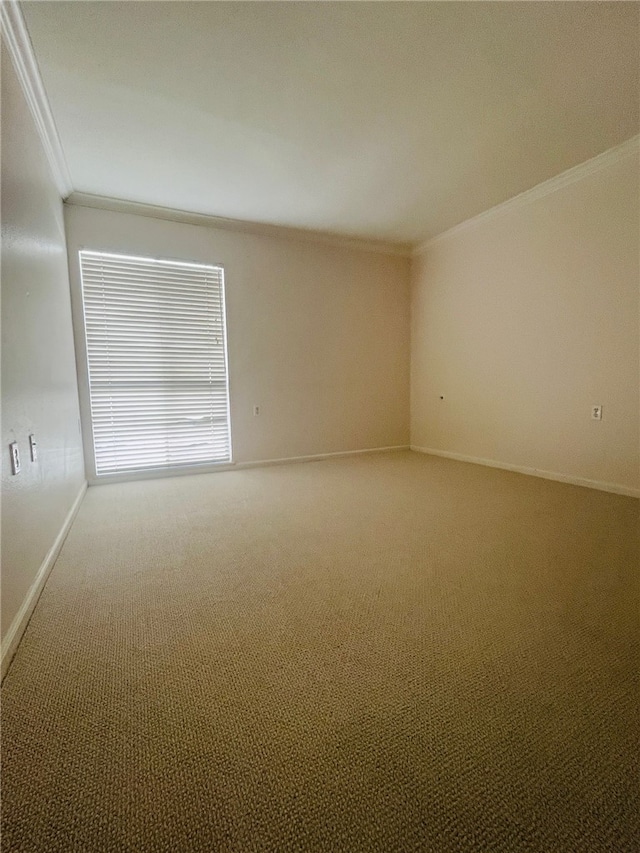 2019 Via Mariposa W Unit G, Laguna Woods, CA 92637 - empty room featuring ornamental molding, carpet, and baseboards