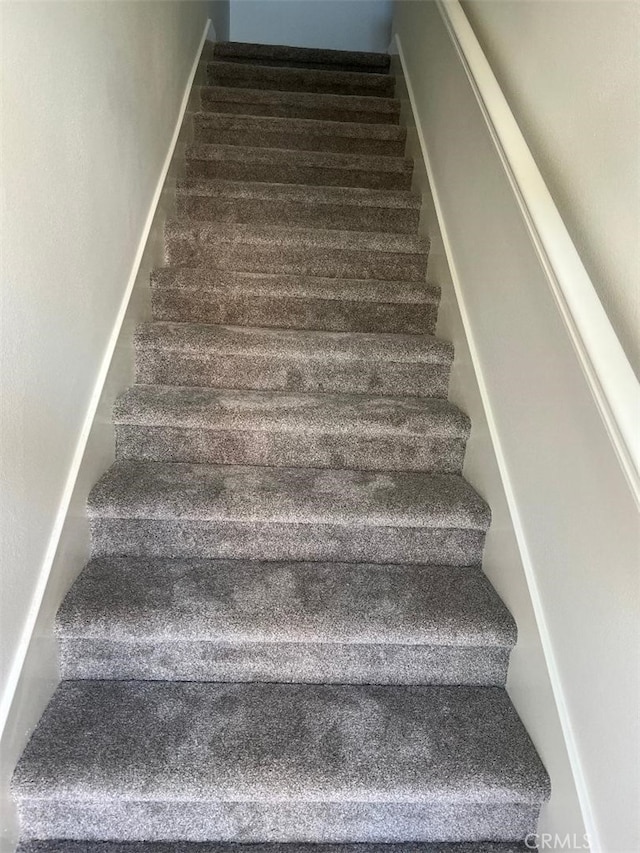 view of stairway