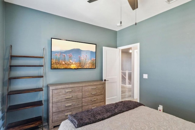2929 Via Alta Pl, San Diego, CA 92108 - bedroom with ceiling fan