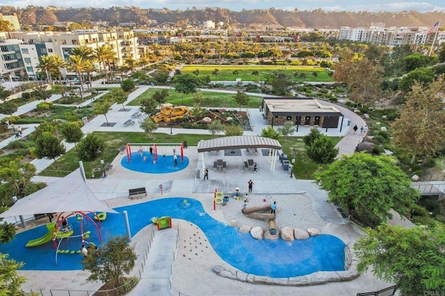 2929 Via Alta Pl, San Diego, CA 92108 - drone / aerial view of a pool