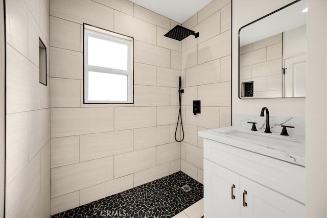 8620 S 4th Ave, Inglewood, CA 90305 - bathroom with a tile shower and vanity