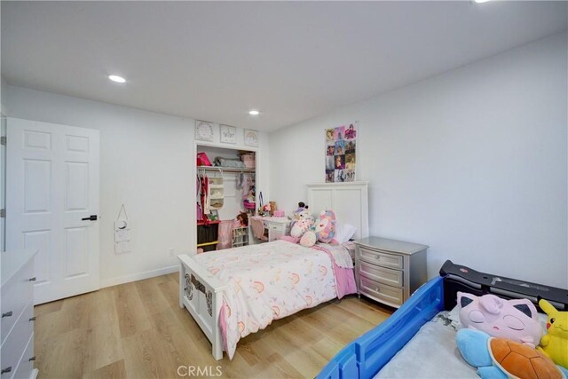 4210 Sirius Ave, Lompoc, CA 93436 - bedroom featuring recessed lighting, light wood finished floors, a closet, and baseboards