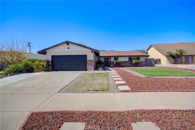 4210 Sirius Ave, Lompoc, CA 93436 - single story home with concrete driveway, a garage, a front lawn, and brick siding