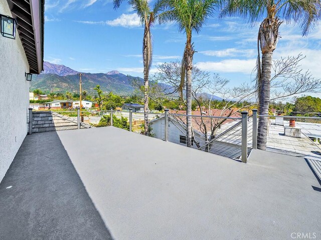 8309 Hillside Rd, Alta Loma, CA 91701 - view of patio featuring a mountain view