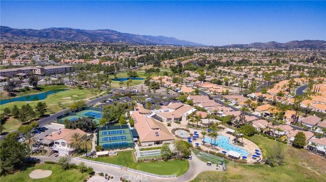 23898 Via Pamilla, Murrieta, CA 92562 - aerial overview of property's location with a water and mountain view and nearby suburban area