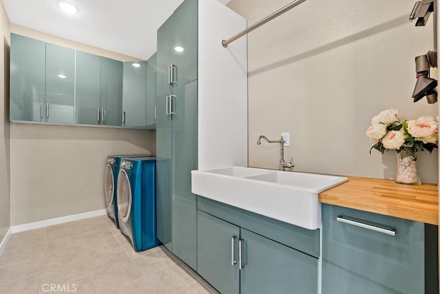 7 Alienta Ln, Rancho Mission Viejo, CA 92694 - interior space with vanity, baseboards, tile patterned floors, separate washer and dryer, and a shower with shower door