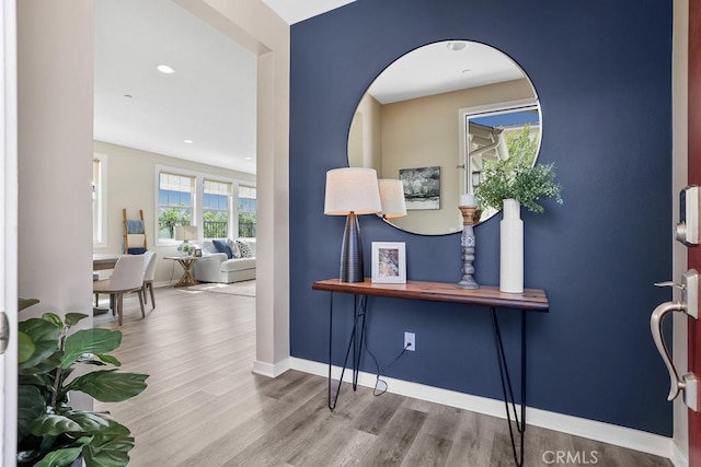 7 Alienta Ln, Rancho Mission Viejo, CA 92694 - corridor featuring baseboards and wood finished floors