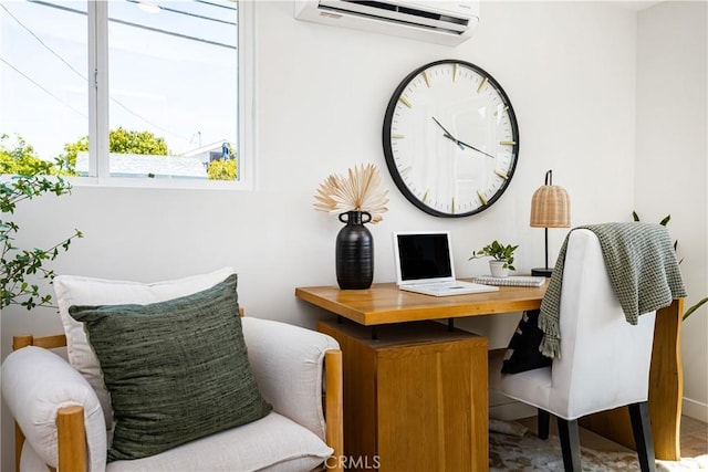 office with a wall unit AC