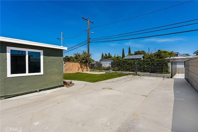view of patio / terrace with fence
