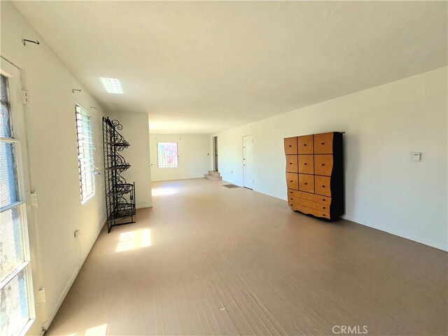 empty room featuring wood finished floors