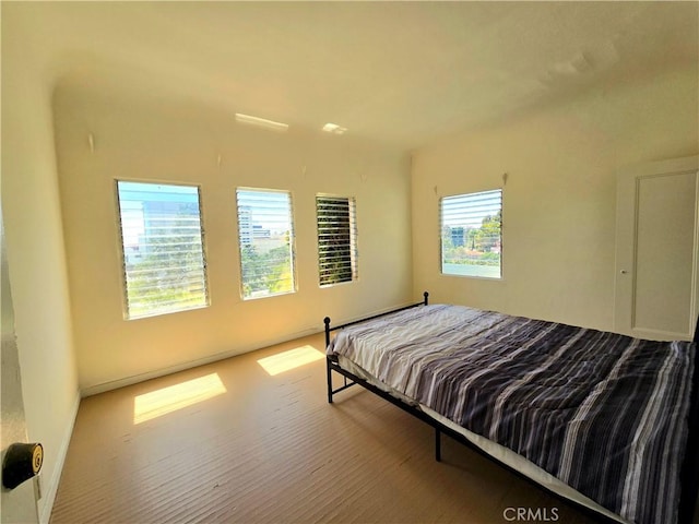 bedroom with baseboards