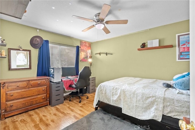 13126 Glandt Ct, Corona, CA 92883 - bedroom featuring wood finished floors and ceiling fan
