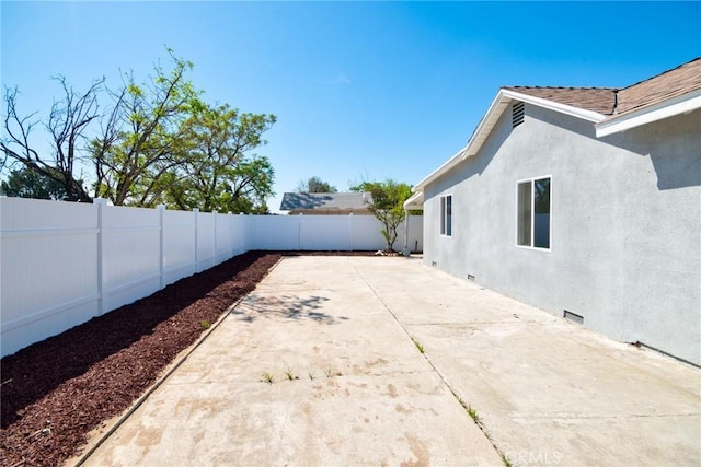 view of patio / terrace featuring a fenced backyard