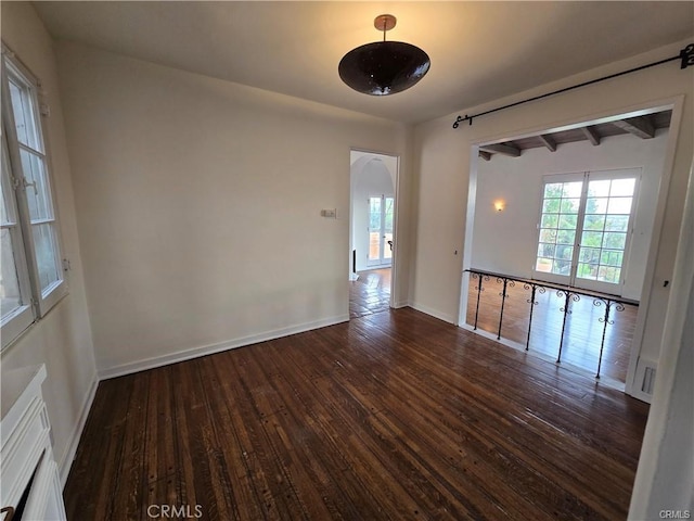 1958 Glencoe Way, Los Angeles, CA 90068 - spare room with wood-type flooring and baseboards