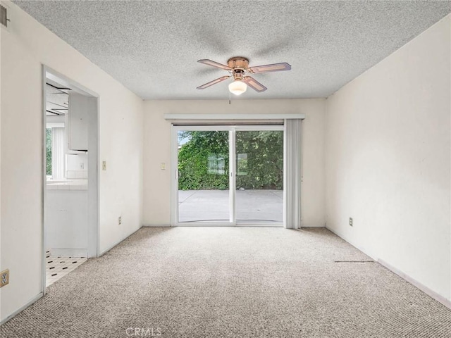 25582 Old Course Way, Valencia, CA 91355 - carpeted empty room with ceiling fan and a textured ceiling