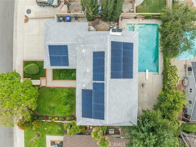 25582 Old Course Way, Valencia, CA 91355 - aerial view of property and surrounding area with a pool area