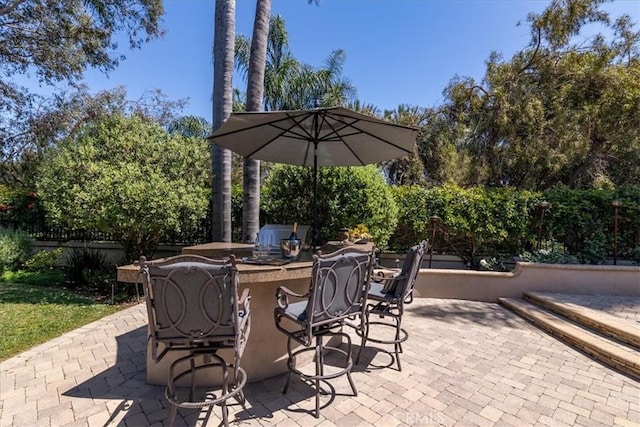 4 Bastia, Laguna Niguel, CA 92677 - view of patio / terrace featuring outdoor wet bar