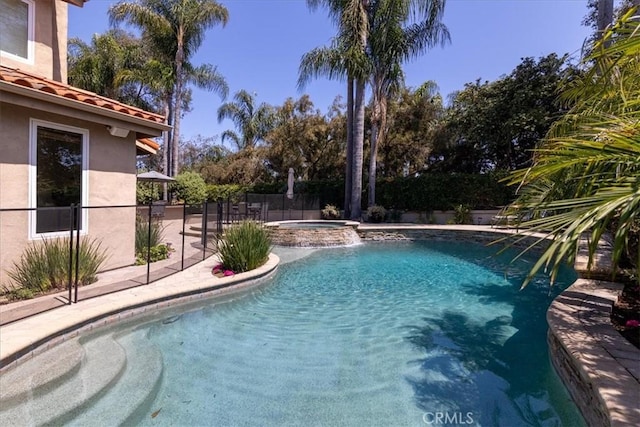 4 Bastia, Laguna Niguel, CA 92677 - view of pool featuring a patio and a pool with connected hot tub