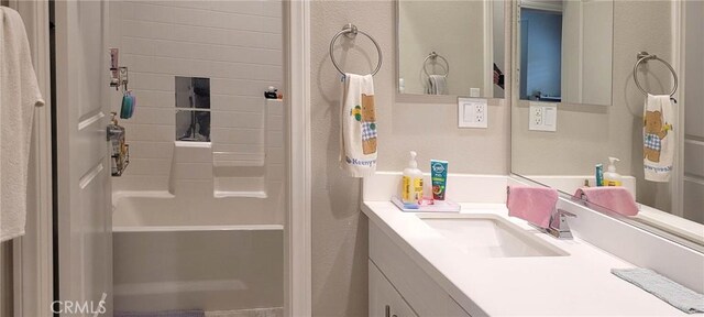 full bathroom with vanity