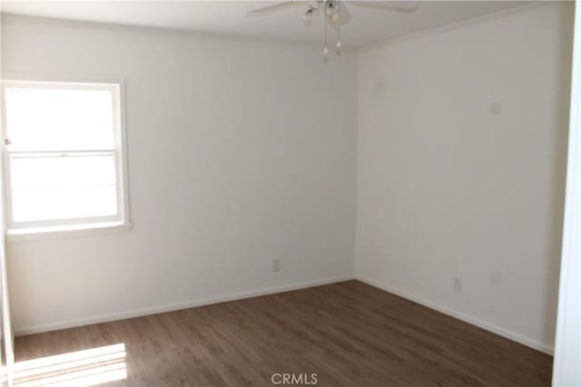 427 S Mariposa St, Burbank, CA 91506 - unfurnished room featuring wood finished floors, a ceiling fan, and baseboards