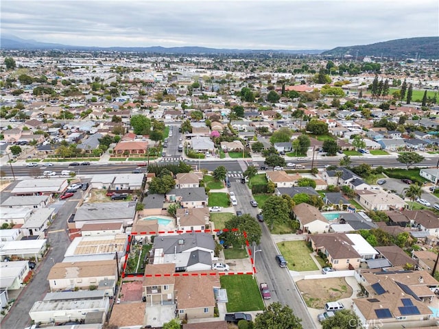 9933 Alesia St, South El Monte, CA 91733 - drone / aerial view with a residential view and a mountain view