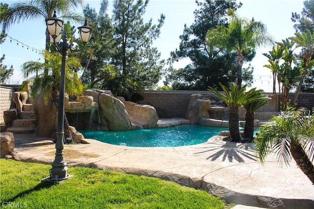 3535 Sunmeadow Cir, Corona, CA 92881 - view of pool with a fenced backyard and a patio