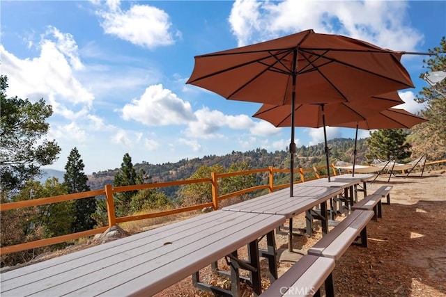 2745 Deer Creek Dr, Running Springs, CA 92382 - view of wooden terrace
