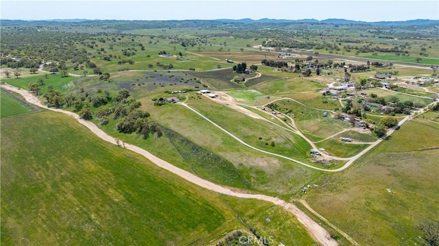 bird's eye view featuring a mountain view