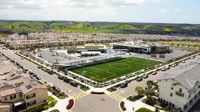 aerial view featuring a residential view