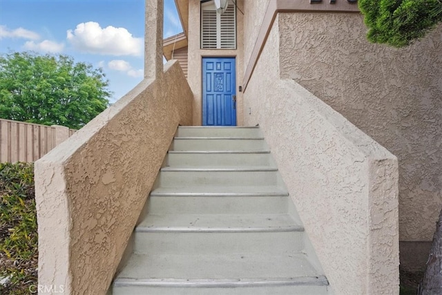view of stairs