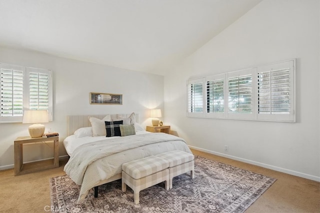 2707 Vanderbilt Ln Unit 1, Redondo Beach, CA 90278 - carpeted bedroom with multiple windows and high vaulted ceiling