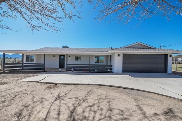 15029 Larch St, Hesperia, CA 92345 - ranch-style house with a garage, stucco siding, and fence