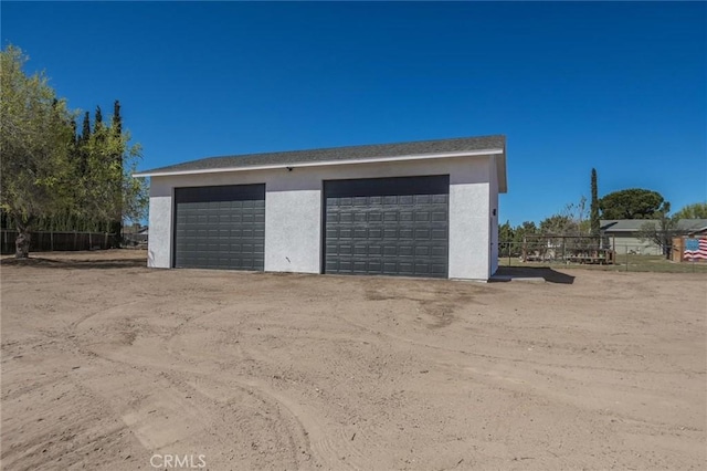 15029 Larch St, Hesperia, CA 92345 - detached garage featuring fence