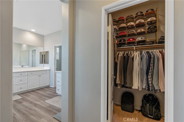 view of closet