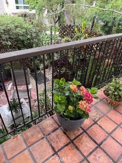 view of balcony